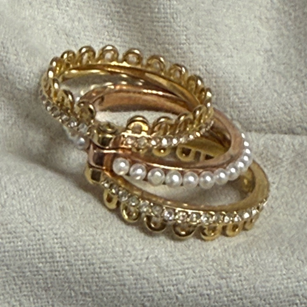 Kate Spade Chantilly Charm Stackable Ring Hinged … - image 2